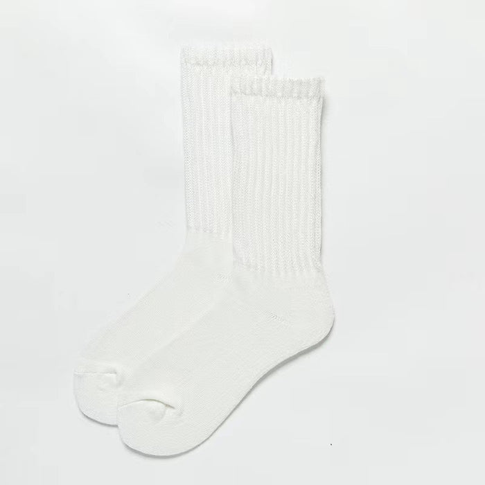Wholesale Stacked Socks Trendy Simple Mid Socks Long Socks