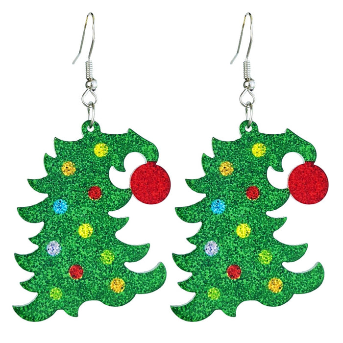Wholesale Christmas Shining Girl Party Earrings