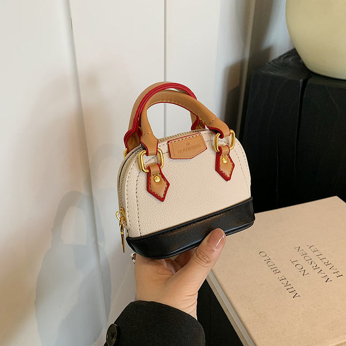 Wholesale Children's bag, mini contrasting shell bag, niche girl's handbag, crossbody bag, red envelope