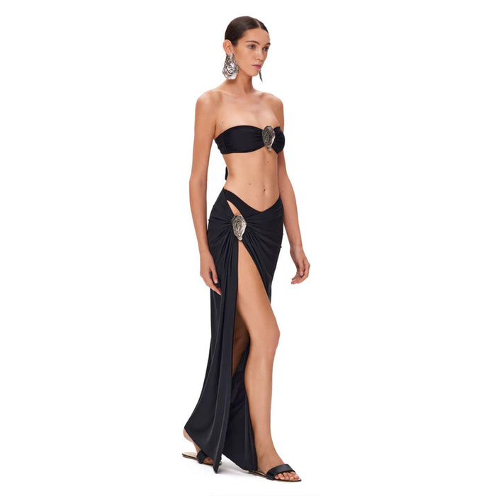 Wholesale Sexy bikini three piece solid color sexy split swimsuit