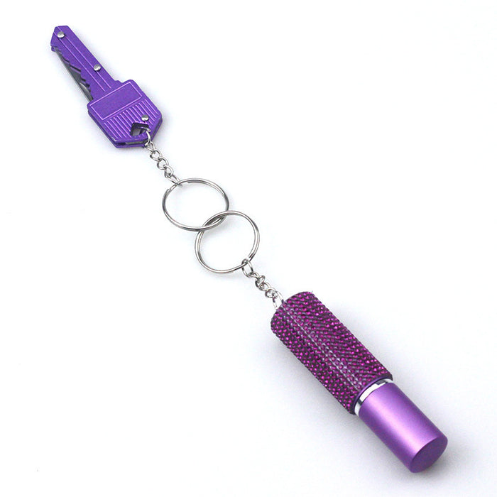 Wholesale Perfume Spray Diamond 2-piece Keychain JDC-KC-ZY033