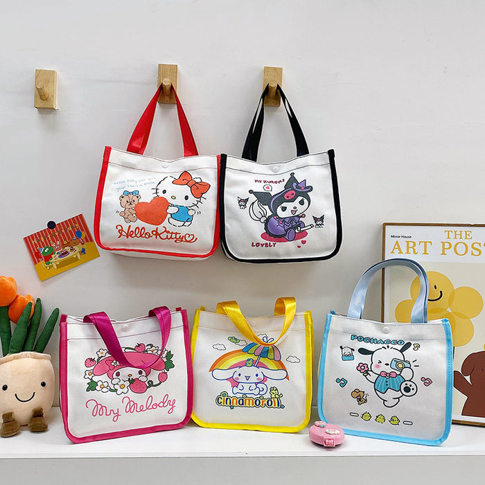 Wholesale New Manga Style Fashionable Large Capacity Premium Tote Bag Versatile Handheld Single Shoulder Canvas Bag