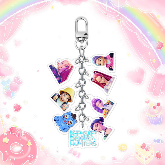 Wholesale 6PCS Kpop Custom Acrylic DIY Keychains