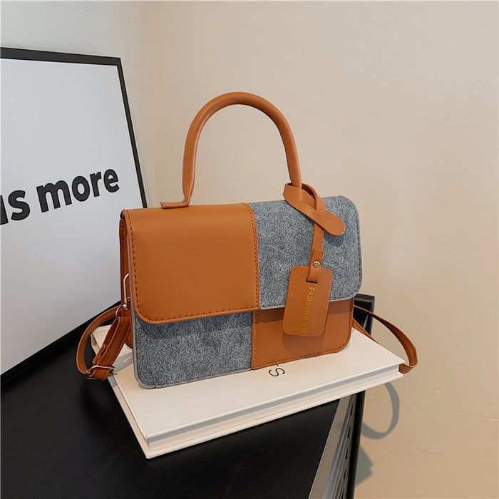 Wholesale Stitching Contrast Color Simple Crossbody Small Square Bag JDC-SD-SYuan021