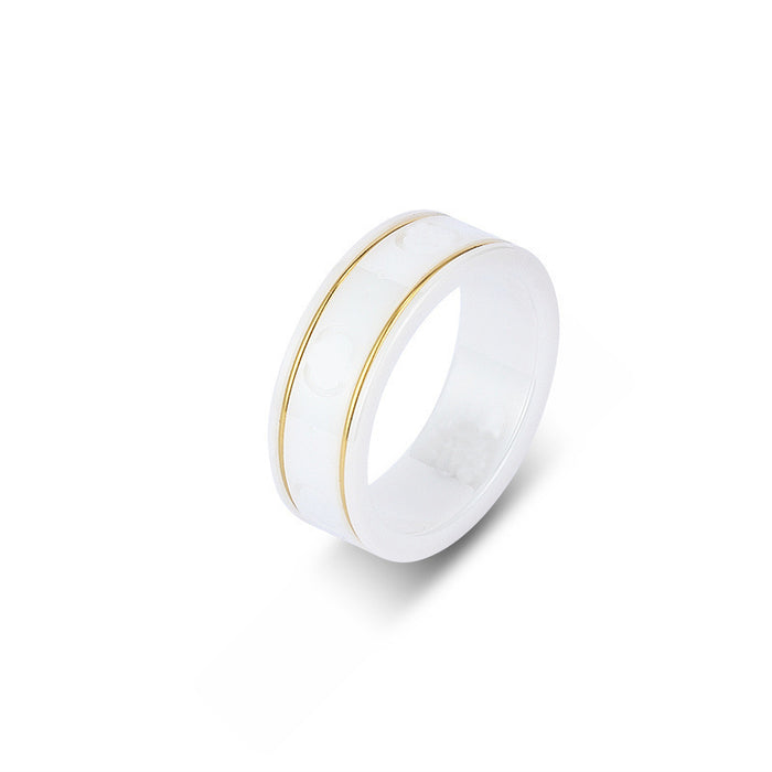 Wholesale Bee Planet Ceramic Ring JDC-RS-QingC003