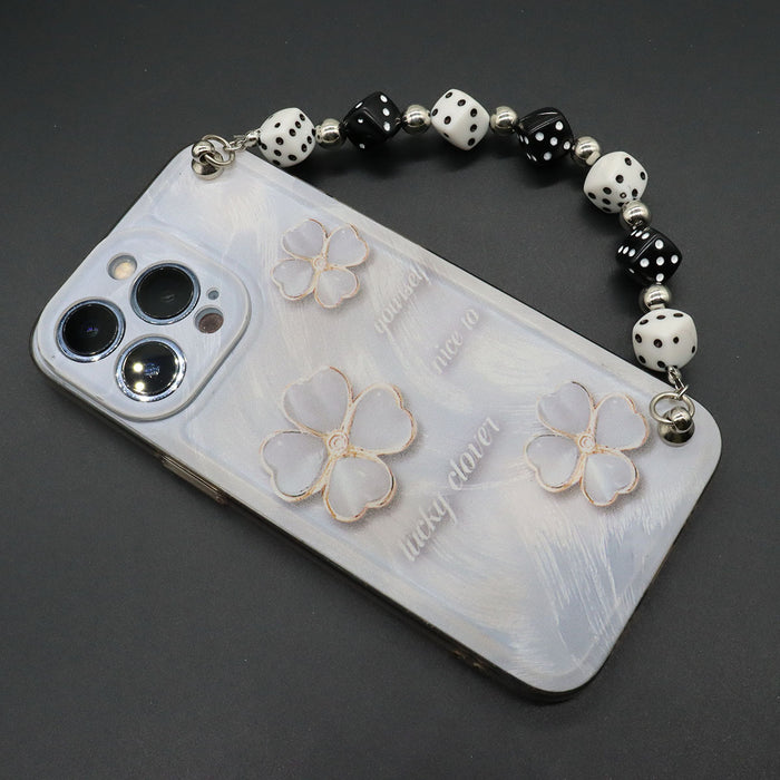 Wholesale jewelry  billiards black 8 dice mobile phone lanyard hair whiteboard smiley hip hop