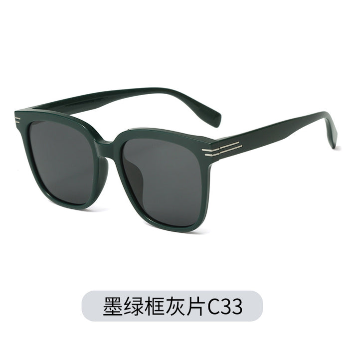 Wholesale TR90 Korean Style Sunglasses Men's Driving Polarized Glasses Trendy Women's Anti-UV Sunshade Big Face Slim Sunglasses
