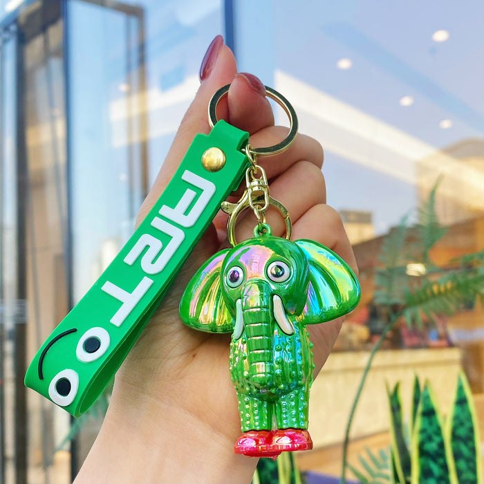 Wholesale 10 PCS Colorful and cute cartoon silicone keychains