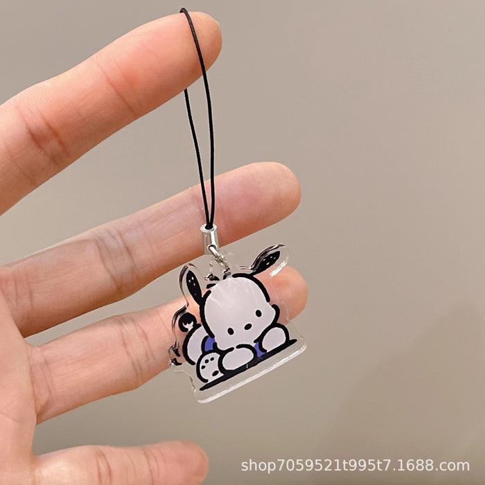 Wholesale acrylic double-sided double-layer key chain cute small ornaments