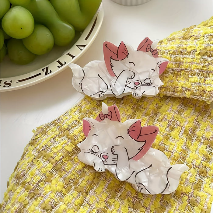 Wholesale Acrylic Cat Cartoon Hair Clip JDC-HC-SNSB008