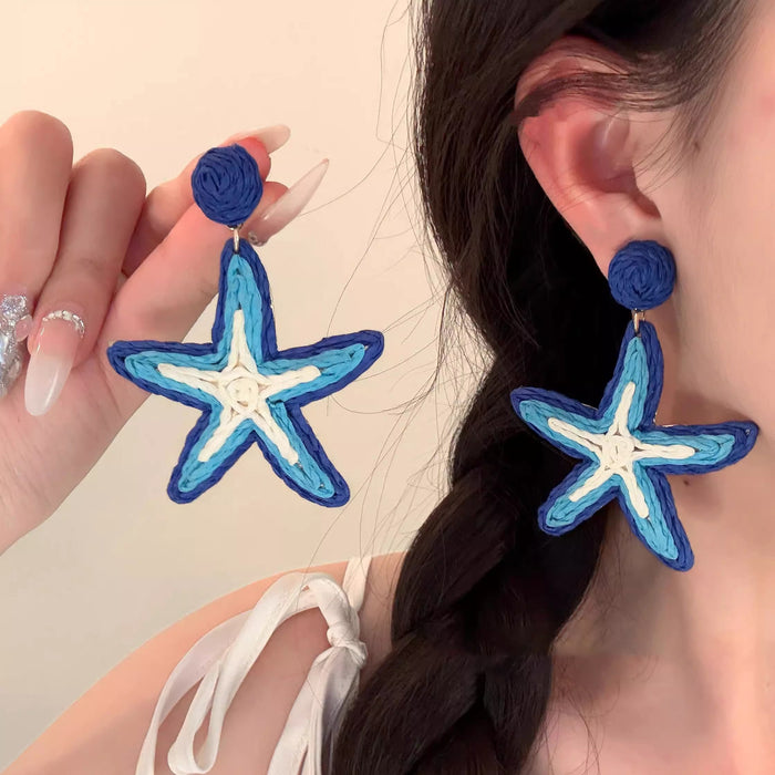 Wholesale Exaggerated personality starfish earrings, seaside tourism design, earrings, pendants, earrings