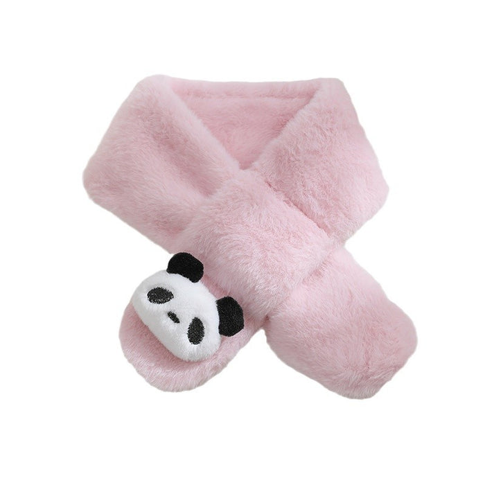 Wholesale Children's Scarf Autumn and Winter Cute Cartoon Baby's Scarf Plush Warm Soft and Comfortable Thickened Fashionable Neck Cover