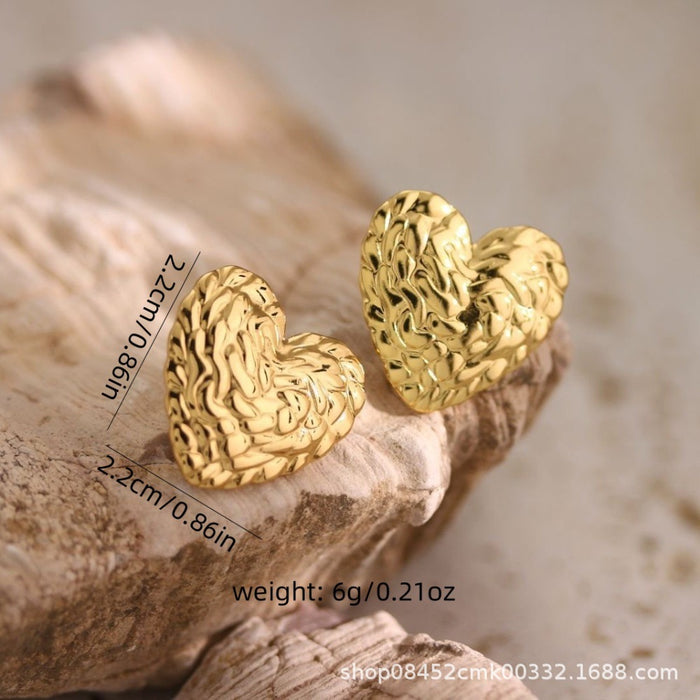 Wholesale stainless steel plated Gold Plated Earrings geometric irregular jewelry