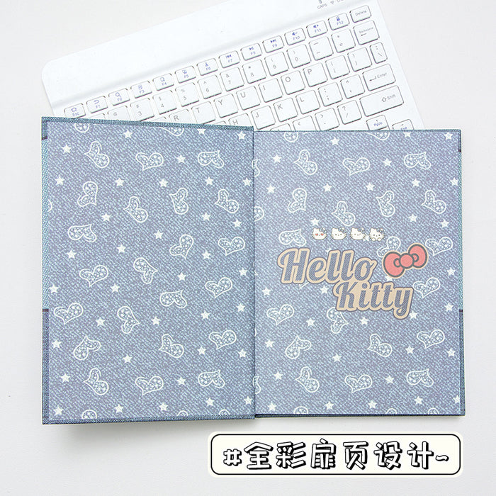 Wholesale Hard cover color page notebook hand-painted printed diary cute heart handbook