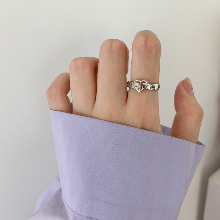 Wholesale Finger sterling silver ring, light luxury, niche, personalized, fashionable ring