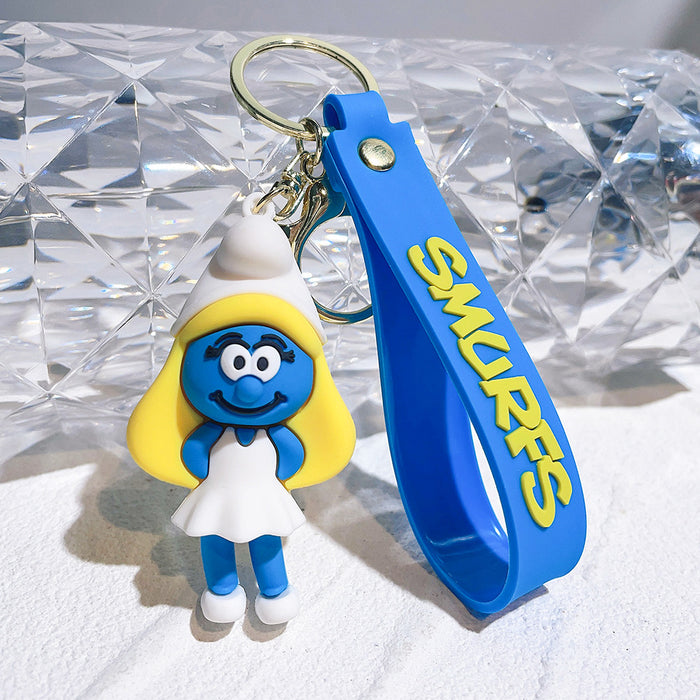 Wholesale Silicone Cartoon Doll Keychain JDC-KC-QiChao065