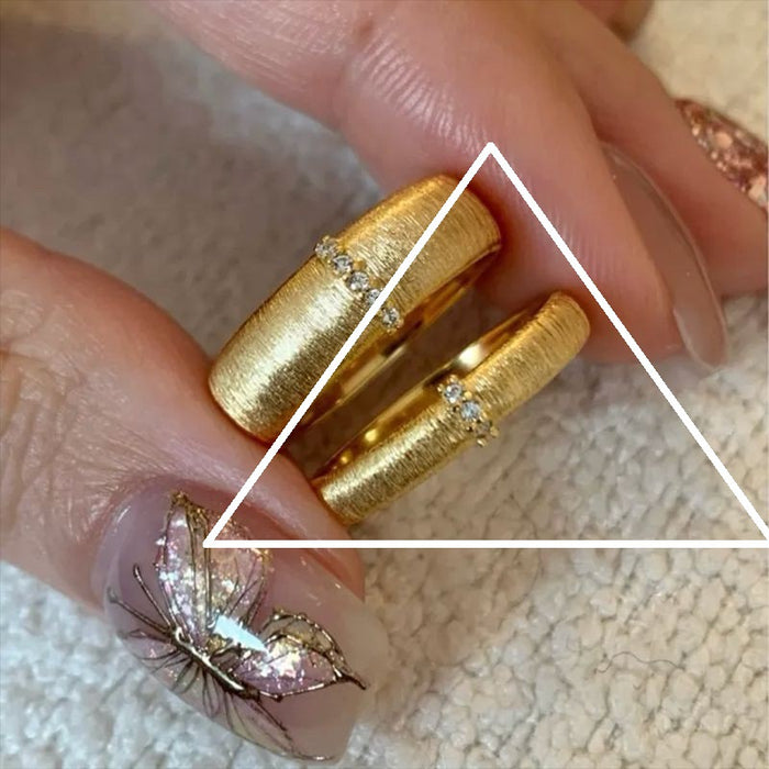 Wholesale Niche design brushed diamond ring, plain silver ring, stacked ring