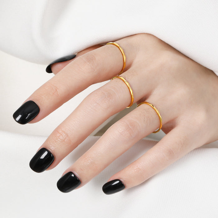 Wholesale New exquisite ring, fashionable and high-end versatile titanium steel index finger ring