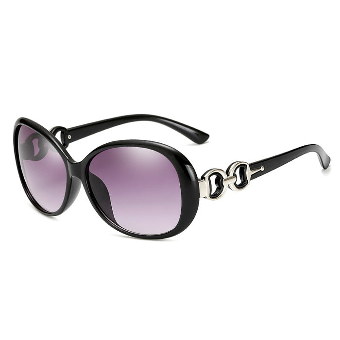 Wholesale Fashionable outdoor driving sunglasses with large frame and classic double ring sunglasses