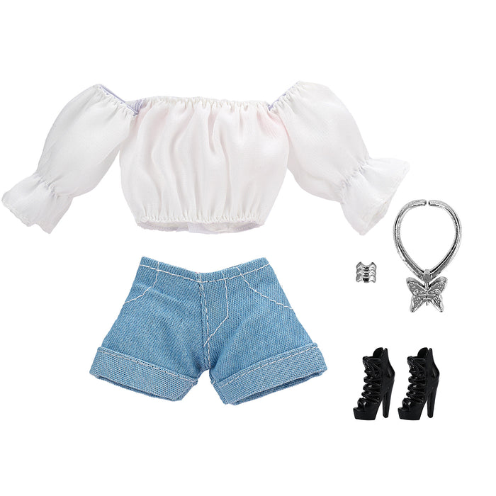 Wholesale doll floral shirt bubble sleeve shorts suit