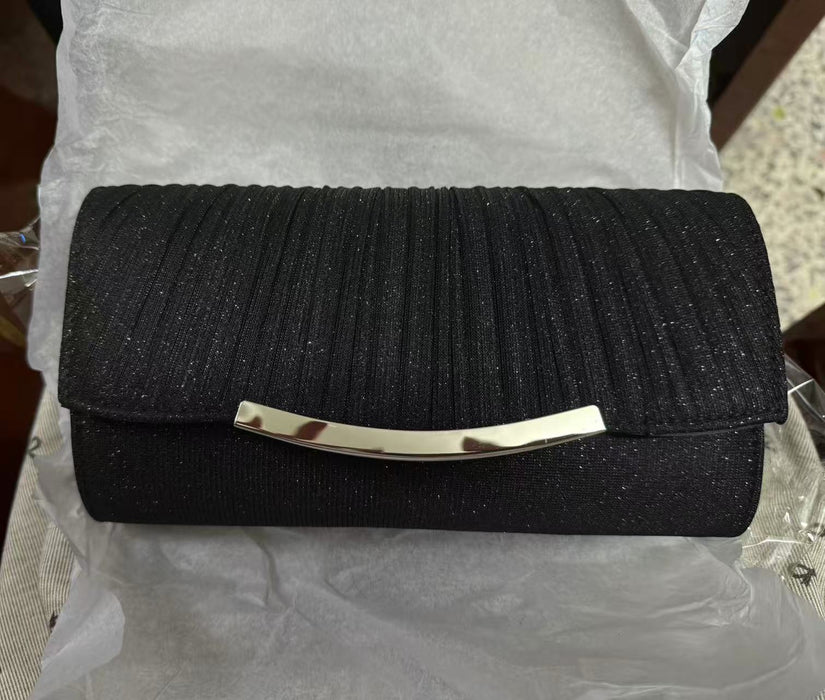 Wholesale cocktail purse pleated banquet bag chain shoulder bag