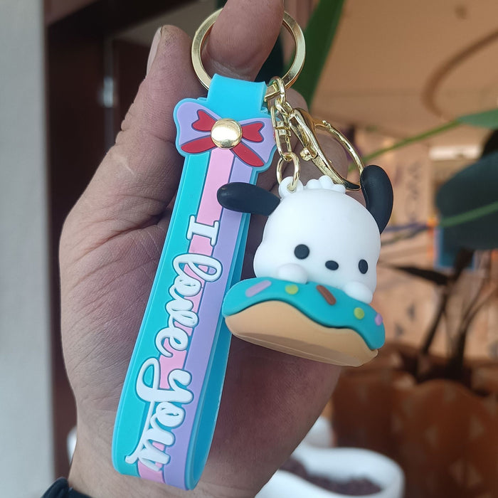 Wholesale Silicone Cartoon Doll Keychain JDC-KC-YiChang011