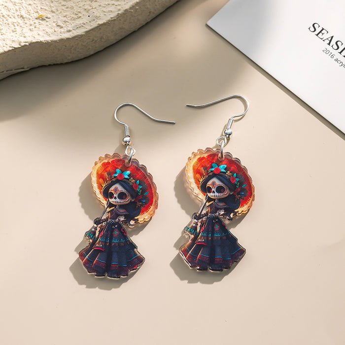 Wholesale Gothic Punk Acrylic  Earrings Perfect Gift for Party and  Friends