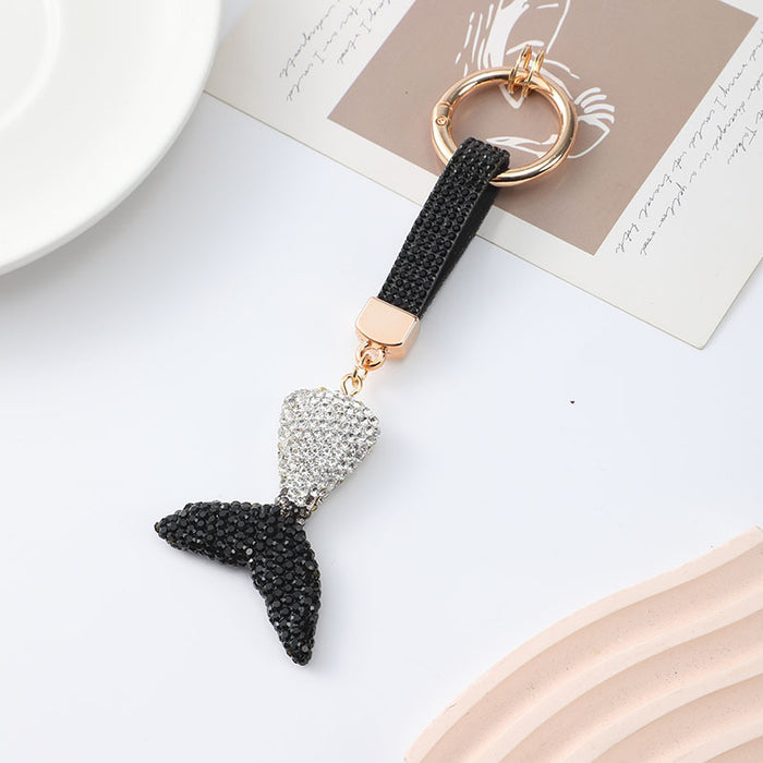 Wholesale Cute polymer clay fish tail keychain