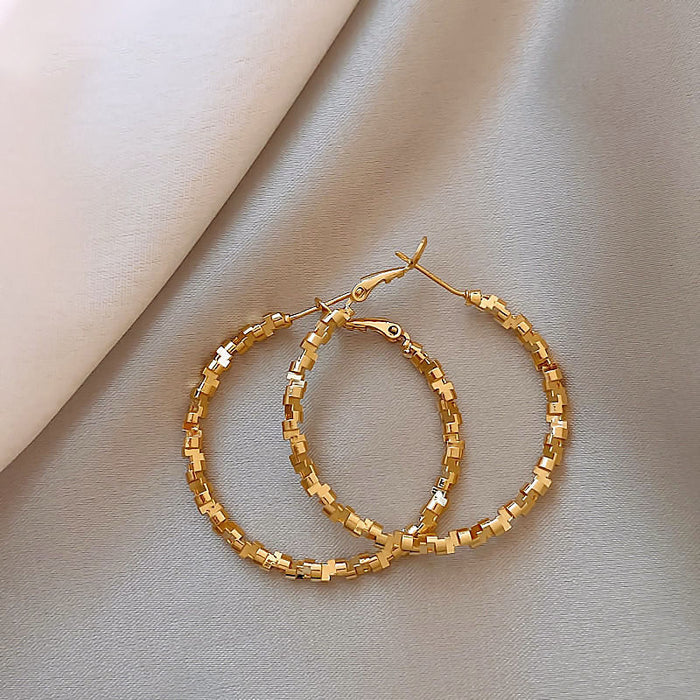 Wholesale Retro Cat' s Eye  Hoop Earrings