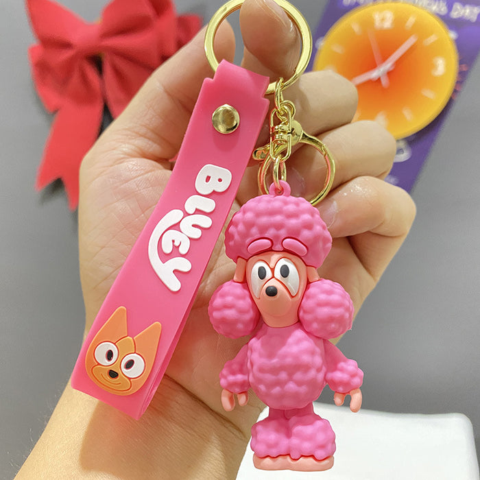 Wholesale PVC Cartoon Silicone Doll Keychain JDC-KC-YiCheng002