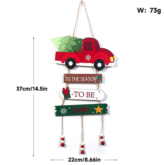 Wholesale Wooden crafts hanging signs for party Christmas decorations
