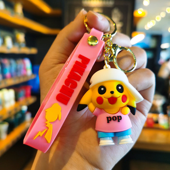 Wholesale Rubber Cartoon Doll Keychain JDC-KC-Tingm172