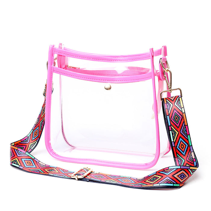 Wholesale PVC Transparent Tote Shoulder Bag JDC-SD-YouYJ005