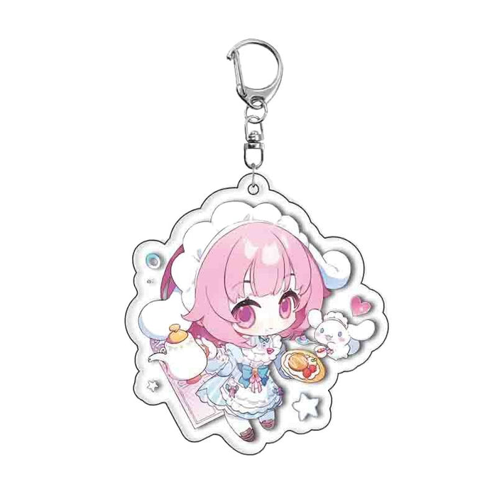 Wholesale Layered Acrylic Keychain - Anime Peripheral Cartoon Pendant