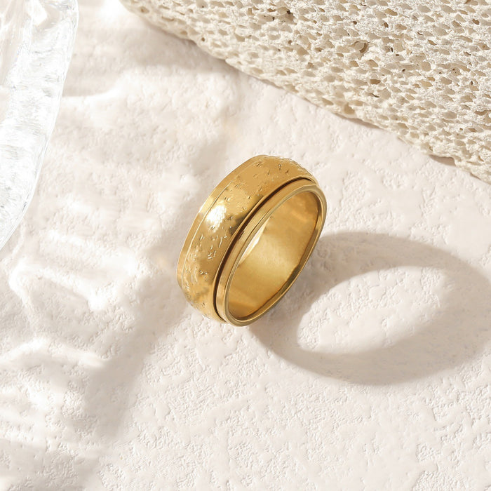 Wholesale Rotating high-grade titanium steel non fading ring, stainless steel ring jewelry