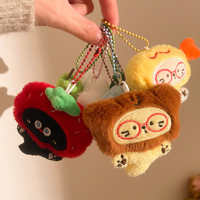 Wholesale Cartoon plush kitten keychain