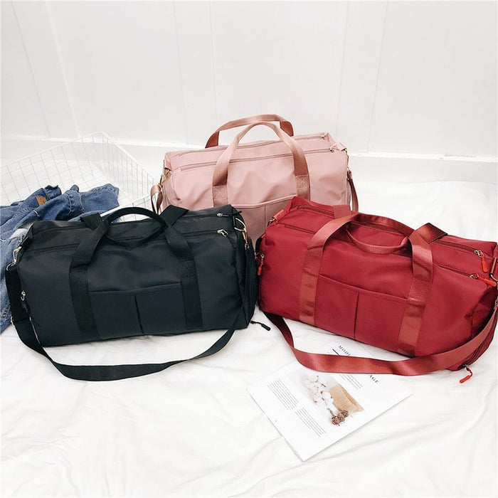 Wholesale Cotton Fitness Bag Yoga Training Bag Large Capacity Folding Travel Bag JDC-SD-MT001