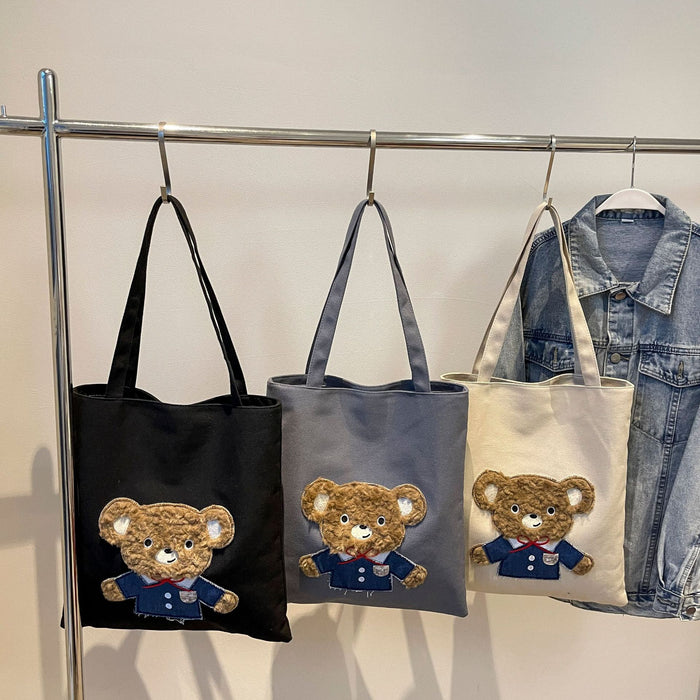 Wholesale Versatile Cartoon Art Single Shoulder Cloth Bag Tote Bag Commuter New Handheld Crossbody