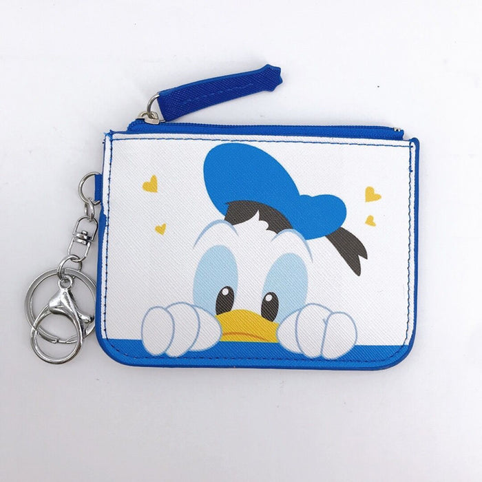 Wholesale PU Cartoon Printing with Key Ring Coin Card Holder JDC-WT-YaLL015