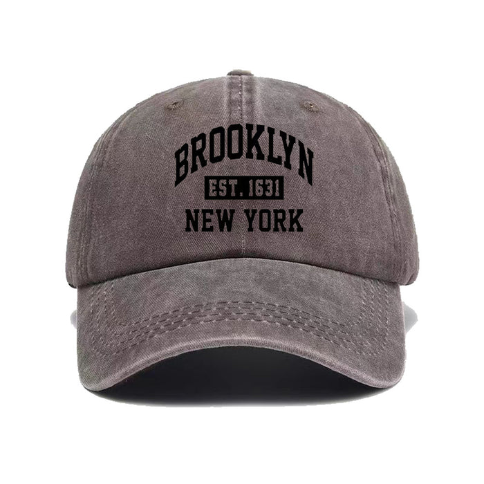 Wholesale New washed letter embroidered duck tongue hat, fashionable and personalized sun shading baseball cap