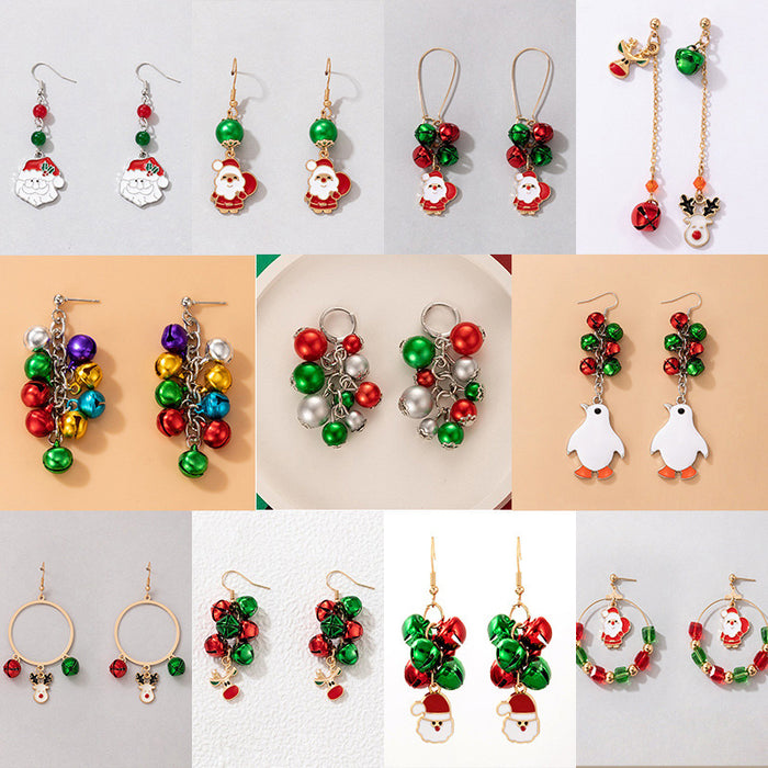 Wholesale Colorful Irregular Pearl Earrings Geometric Hip Hop Fashion Accessory MOQ≥2