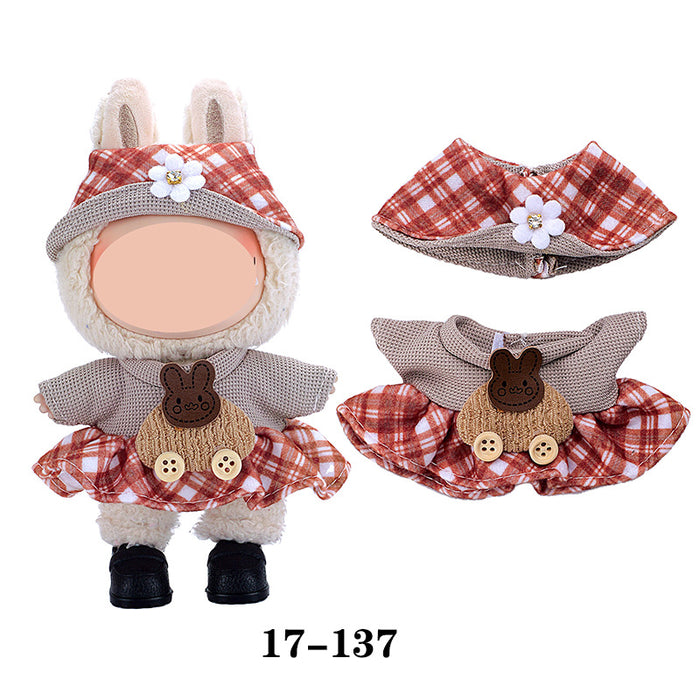 Wholesale 10pcs/set Doll clothes vinyl plush doll can be worn to replace clothes