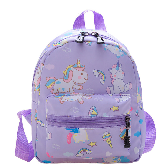 Wholesale Kindergarten Schoolbag Cute Unicorn Cartoon Dinosaur Nylon Backpack