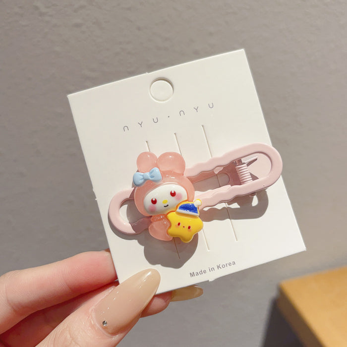 Wholesale Luminous Kidsren' s Cute  Hairpin Little Girl' s Forehead Headdress Girl' s Bangs Hairpin Baby Luminous