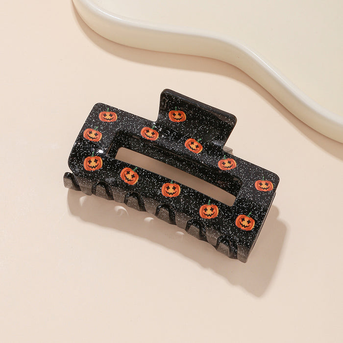 Wholesale Halloween Acrylic Hollow Square Hair Clip JDC-HC-SNSB001