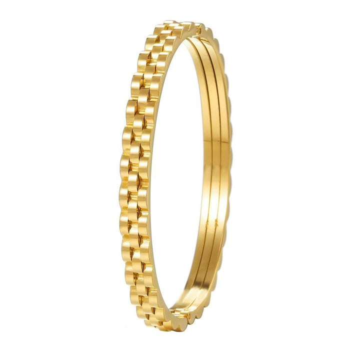 Wholesale Stainless Steel Bracelet Four-Leaf Clover Zircon Bracelet Titanium Steel Bracelet