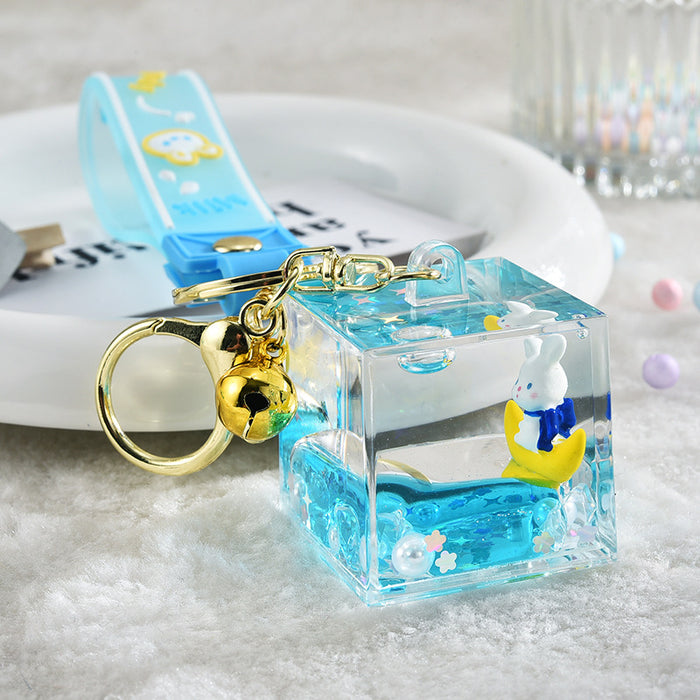 Wholesale Cloud and Sand Pendant Moon Rabbit Keychain