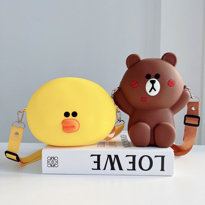 Wholesale New cartoon phone bag, single shoulder crossbody bag, cat head bag