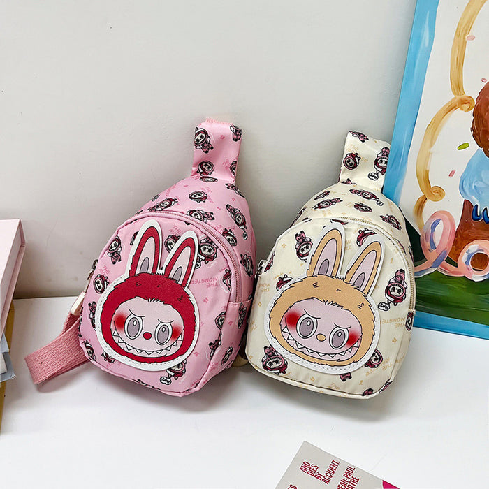 Wholesale Cute cartoon chest bag for children, fashionable crossbody bag, casual backpack, travel small chest bag