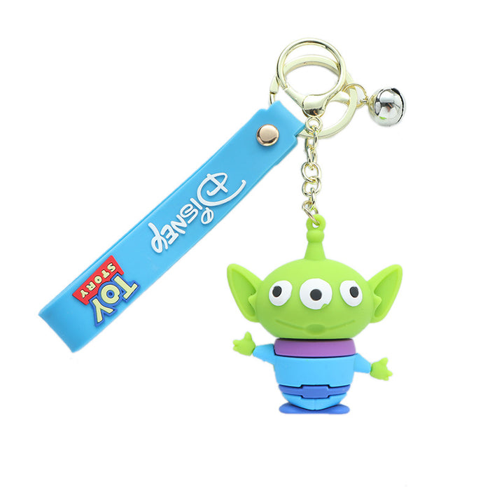 Wholesale Silicone Cartoon Keychain Pendant Car Key Accessory and Bag Charm for Everyday Use